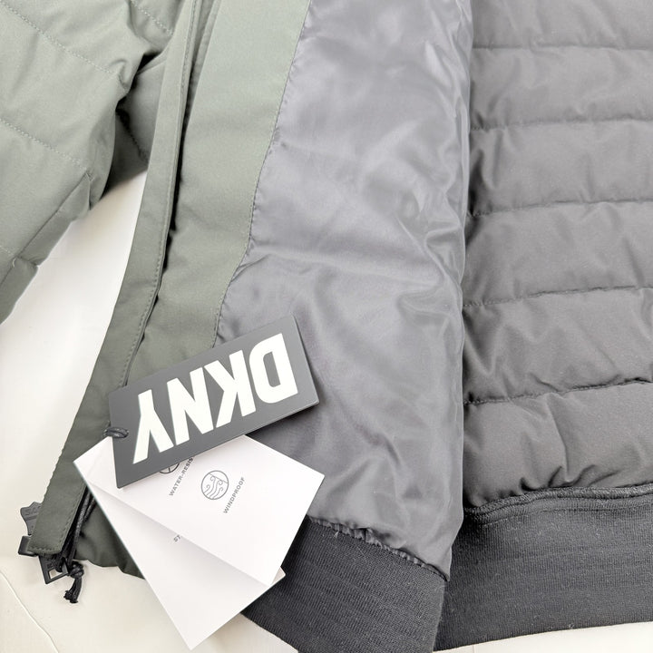 Translation missing: en.DKNY Men s Water Resistant Performance Zip Front Hooded Jacket Dark Green-2XL