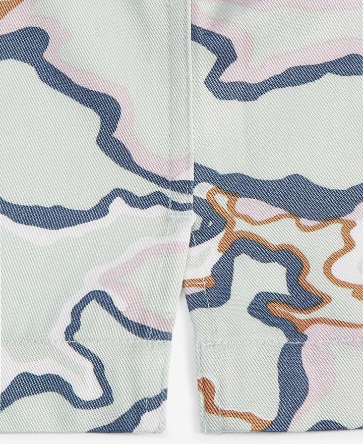 Translation missing: en.Mode of One Men's Relaxed-Fit Printed Button-Down Camp Shirt Iced Mint -Large