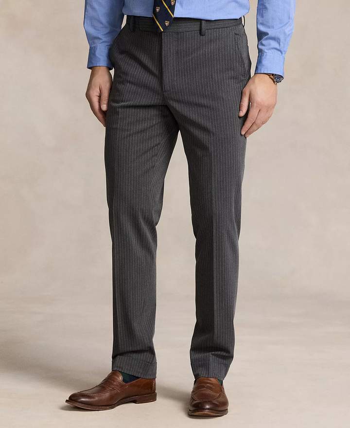 Translation missing: en.Polo Ralph Lauren Men's Striped Performance Twill Trousers Medium Grey-40x30