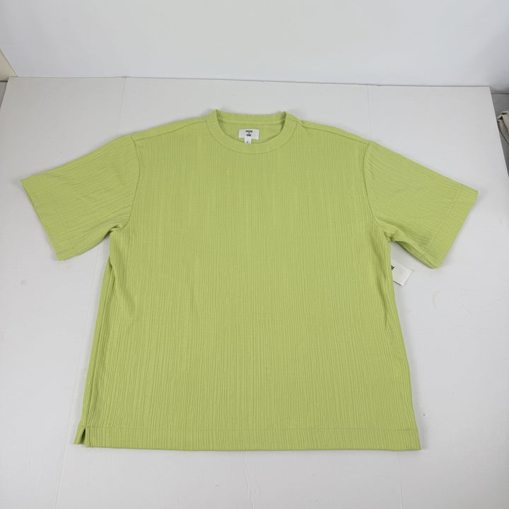 Translation missing: en.Mode of One Men's Short-Sleeve Relaxed-Fit Crinkle T-Shirt Green-Large
