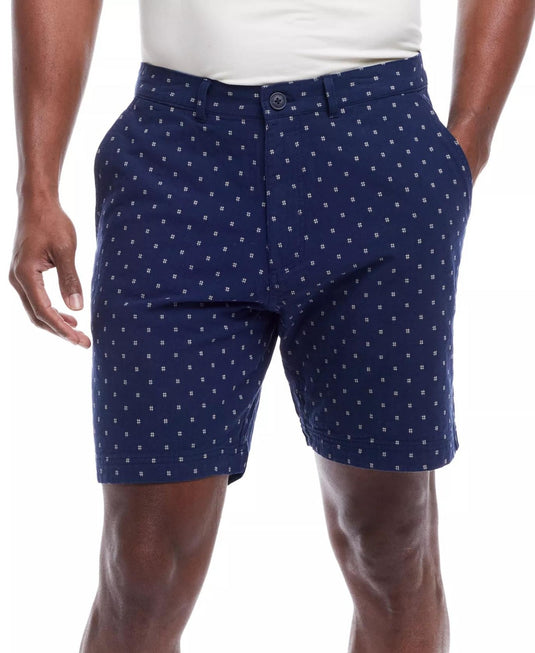 Translation missing: en.Vintage Cotton Dobby Shorts, Weatherproof Men's 8in Inseam-Size 32 Navy