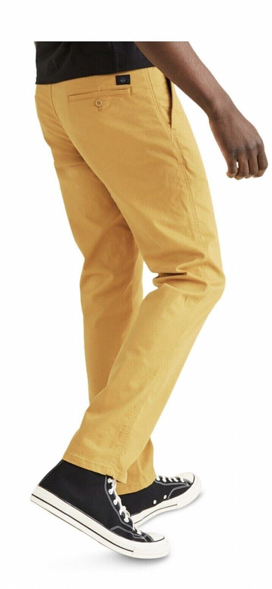 Translation missing: en.Dockers Men's Tapered Fit Alpha Icon Chinos in Narcissus Yellow-29/30
