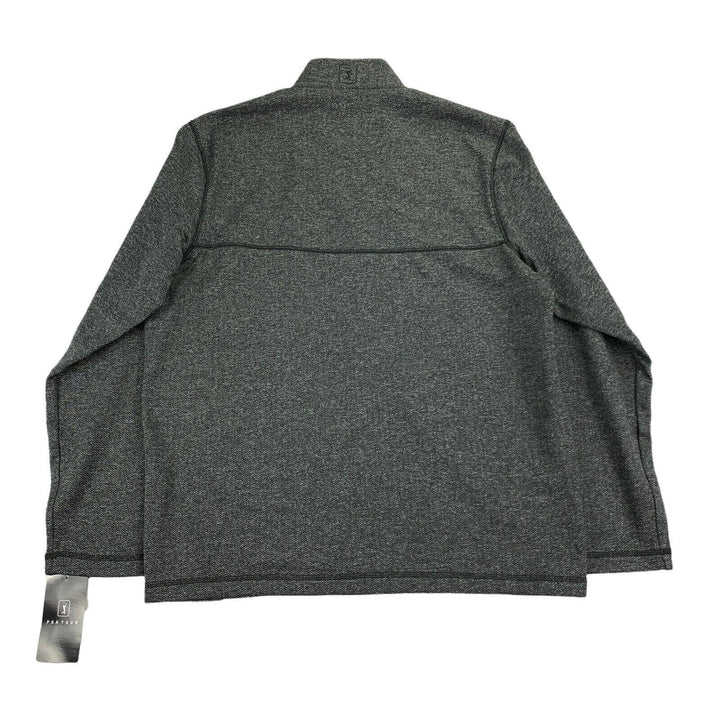 Translation missing: en.PGA Tour Men's Royal Fleece Golf Jacket in Caviar Heather-Small