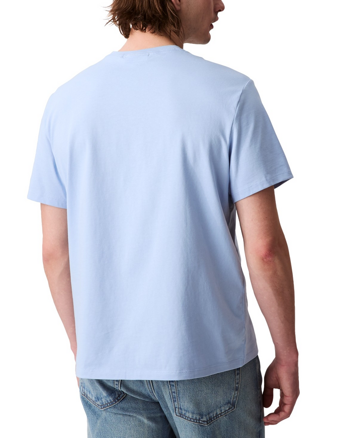 Translation missing: en.Calvin Klein Men's Relaxed-Fit Logo T-Shirt - Chambray Blue-Size Medium