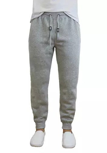 Translation missing: en.Galaxy By Harvic Men's Fleece Slim Fit Jogger Pants in Heather Gray-Medium