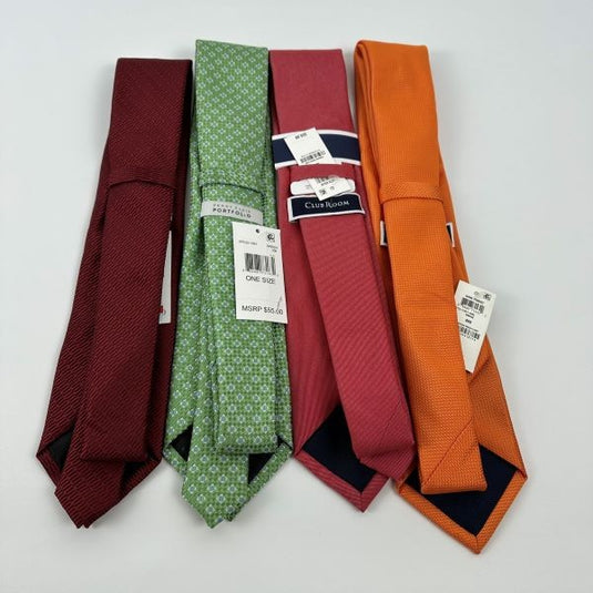 Translation missing: en.Club Room &amp; Perry Ellis Mens lot of 4 Polyester Ties in Assorted Colors-O/S