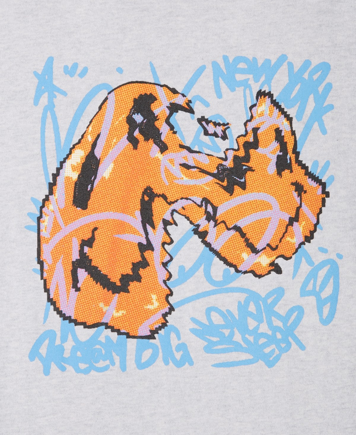 Translation missing: en.Mode of One Men's Short-Sleeve Smile Face T-Shirt Heather Gray Relaxed Fit-Small