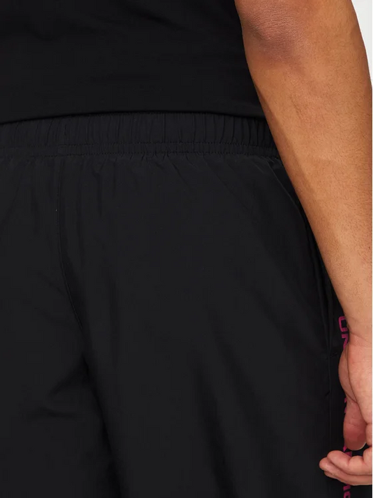 Translation missing: en.Under Armour Men's Moisture-Wicking Logo-Print 8-1/4" Tech Shorts Black Pink-2XL