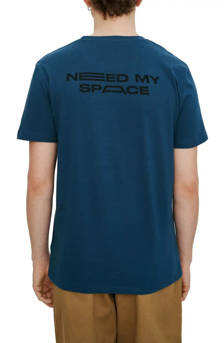 Translation missing: en.elevenparis Men's Need My Space Graphic Tee in Majolica Blue-Size Small