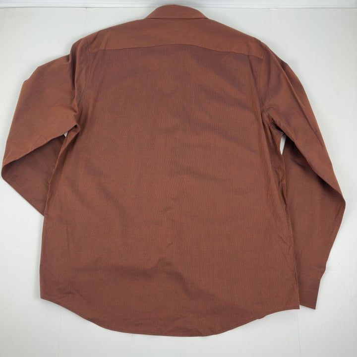 Translation missing: en.Perry Ellis Slim-Fit Spill Resistant Dobby Woven Shirt Potters Clay-2XL