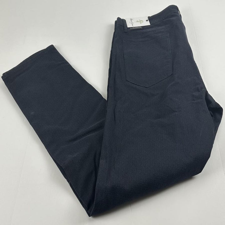 Translation missing: en.Robert Graham Kent Men's Tonal-Print Tailored Fit Pants in Navy-36x32
