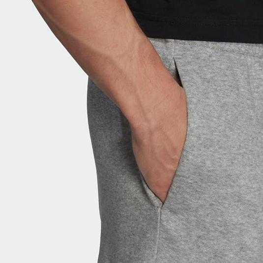 Translation missing: en.adidas Mens Essentials Regular Tapered-Fit Fleece Cargo Joggers Md Gray Htr-2XL