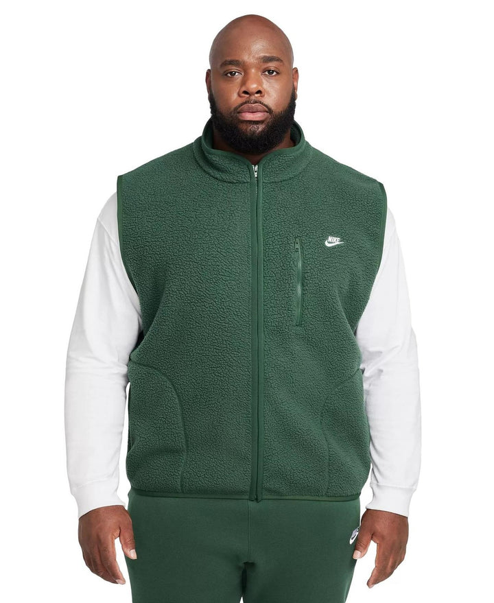 Translation missing: en.Nike Sportswear Club Men's Fleece Winterized Zip-Front Vest - Fir/White-Medium