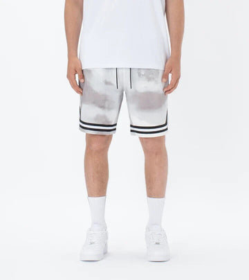 Translation missing: en.ZANEROBE Men's Organic Cotton Pique Basketball Short White Camo-Size 36