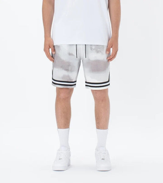Translation missing: en.ZANEROBE Men's Organic Cotton Pique Basketball Short White Camo-Size 36