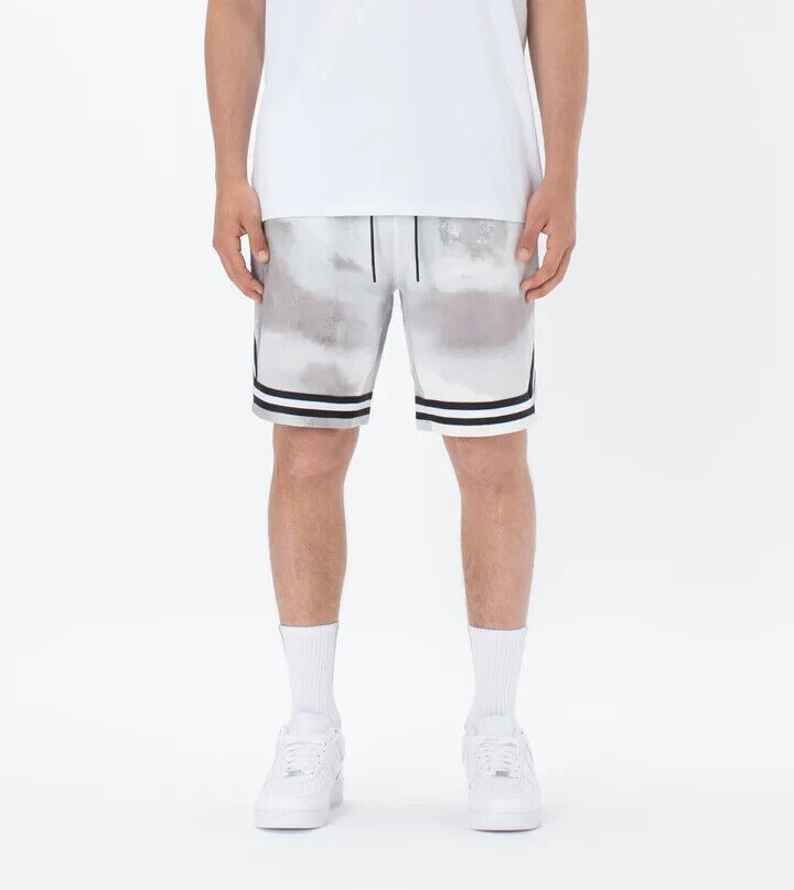 Translation missing: en.ZANEROBE Men's Organic Cotton Pique Basketball Short White Camo-Size 36