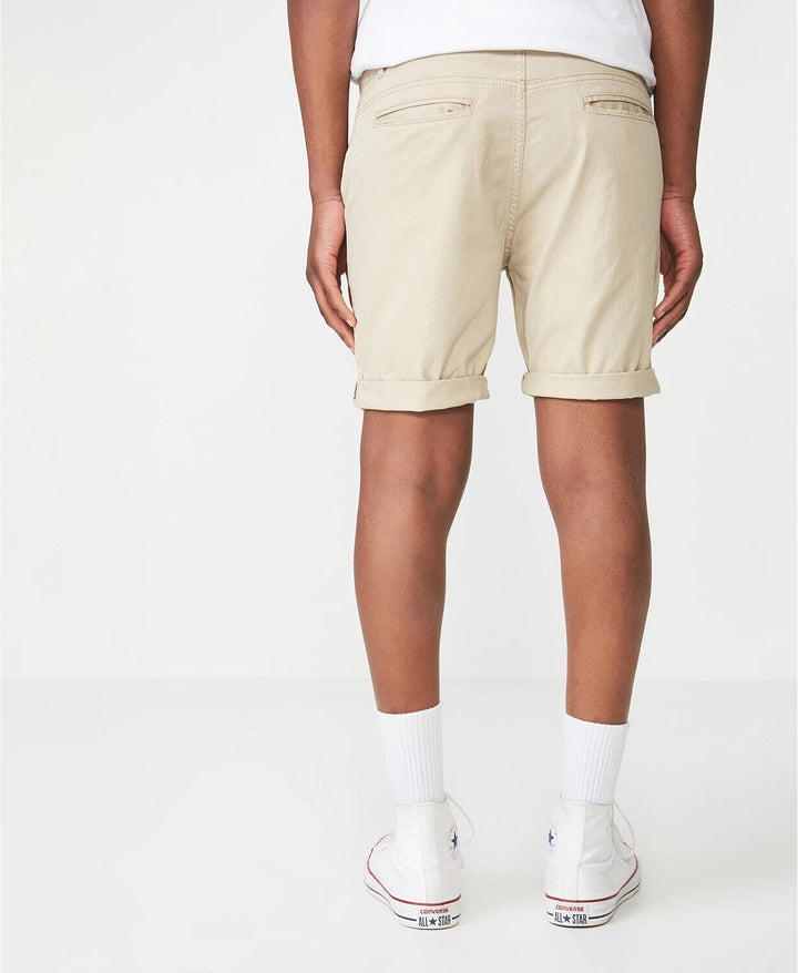 Translation missing: en.Cotton On Men - Washed Chino Short in Stone-Size 28