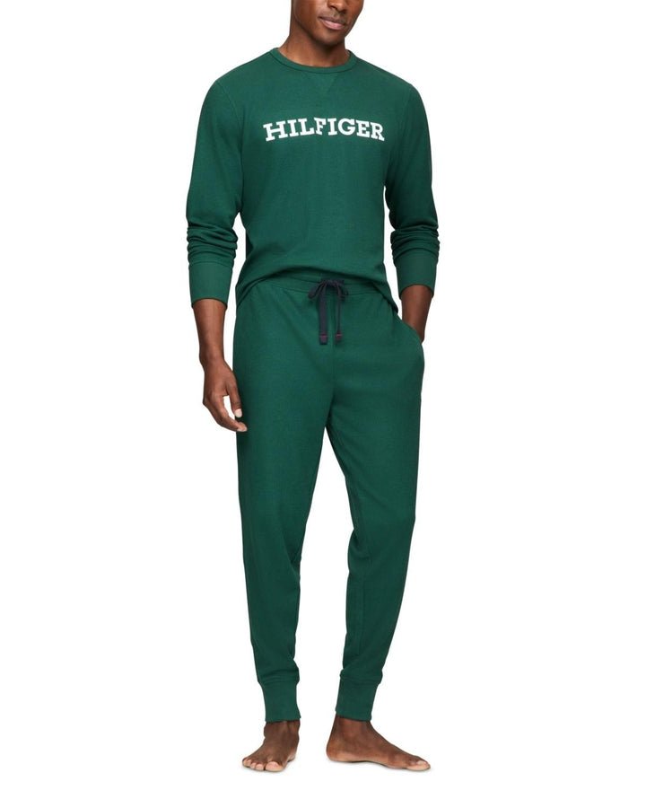 Translation missing: en.Tommy Hilfiger Pajama Shirt Spruce Size Small Men's Thermal Logo Long-Sleeve