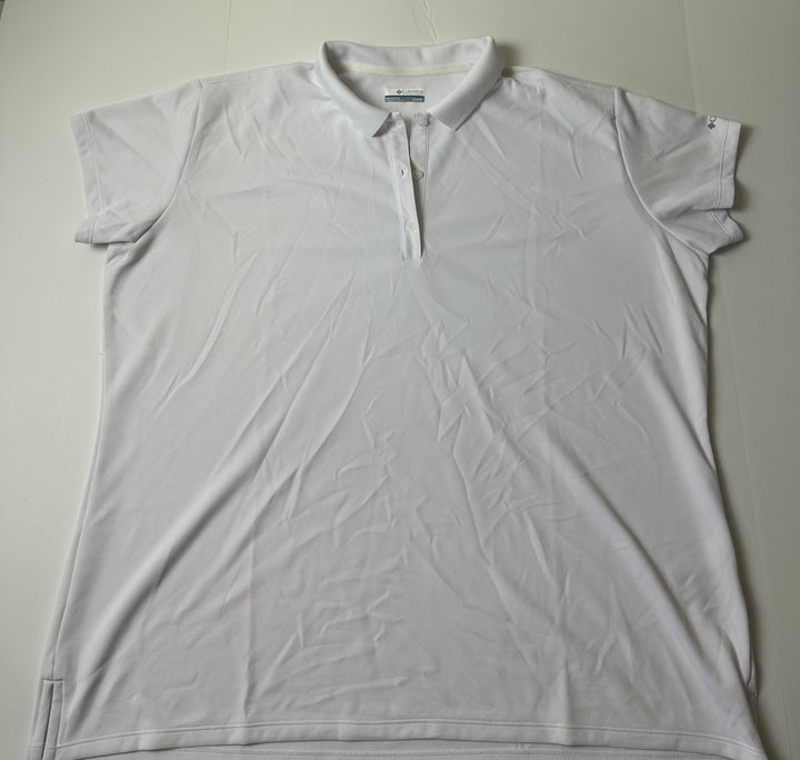 Translation missing: en.Columbia Men's Hike Polo Shirt in White-2XL