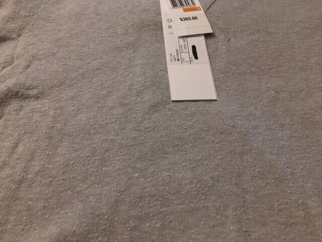 Translation missing: en.IRO Mens Silk Blend Slub Knit Pullover Sweater MM14SNEAKY Grey/White-Size Small