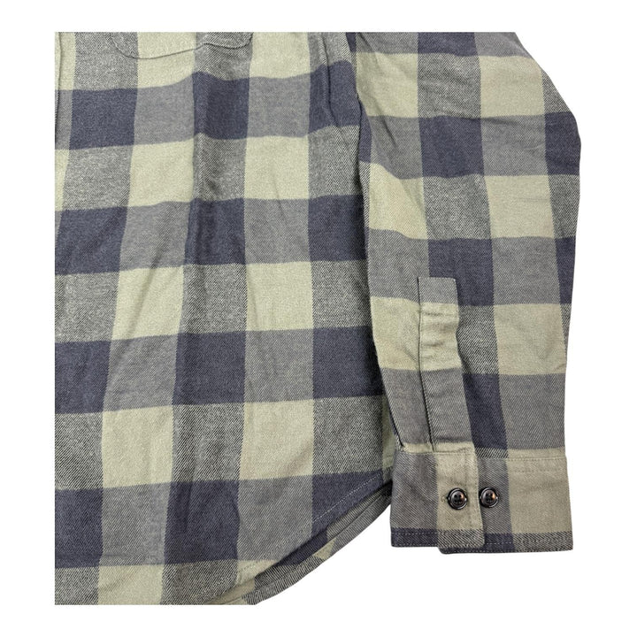Translation missing: en.Bonobos Flannel Shirt Olive Green Buffalo Plaid Size Large Mens Slim-Fit