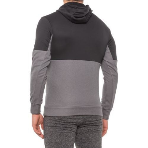 Translation missing: en.adidas Men's Game &amp; Go Colorblock Hoodie in Black/Heather Gray-Medium