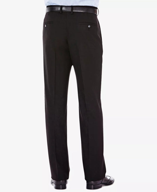 Translation missing: en.J.M. Haggar Men Premium Stretch Classic Fit Flat Front Dress Pants Black-32x30