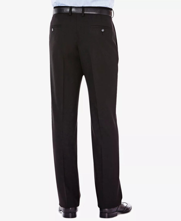 Translation missing: en.J.M. Haggar Men Premium Stretch Classic Fit Flat Front Dress Pants Black-32x30
