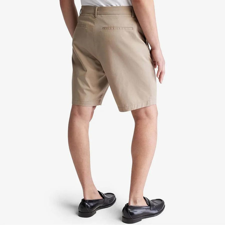 Translation missing: en.Calvin Klein Men's Refined Slim Fit 9in Shorts - Greige Beige-30W