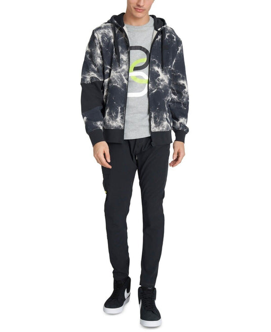 Translation missing: en.Caterpillar Men's Connect Full-Zip Hooded Sweatshirt Connect AOP-Lunar Rock-Lrg