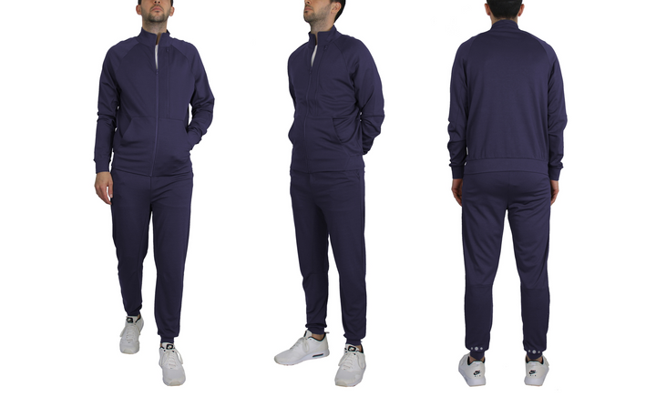 Translation missing: en.Blue Ice Men's 2pc Track Suit Size Medium Navy Top &amp; Bottom Moisture Wicking