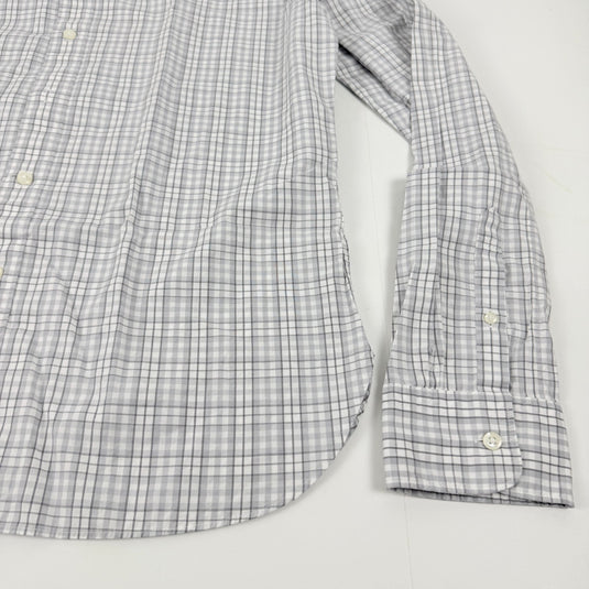 Translation missing: en.The Men's Store  Bi-Color Plaid Classic Fit Shirt Grey-Large