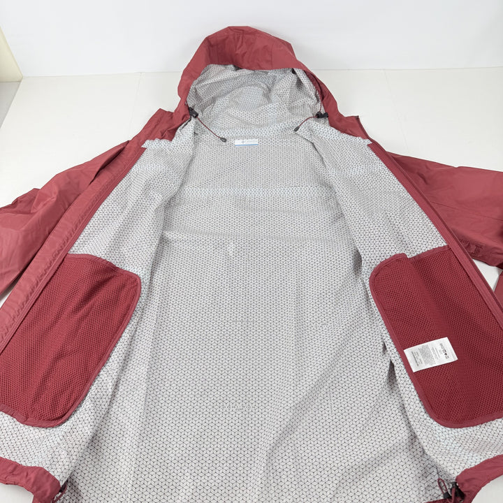 Translation missing: en.Columbia Men's EvaPOURation Omni Wick Rain Jacket Red Jasper_Size Small