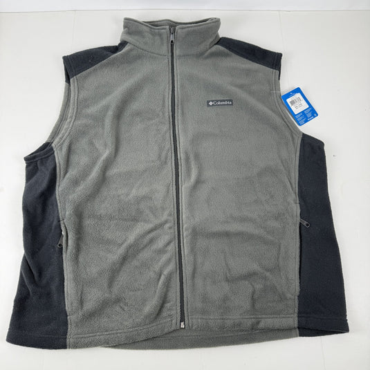 Translation missing: en.Columbia Men's Steens Mountain Fleece Vest - Grill Grey &amp; Black-Size 2XL
