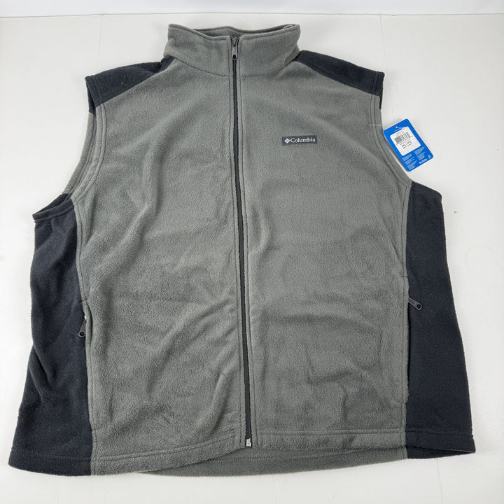 Translation missing: en.Columbia Men's Steens Mountain Fleece Vest - Grill Grey &amp; Black-Size 2XL