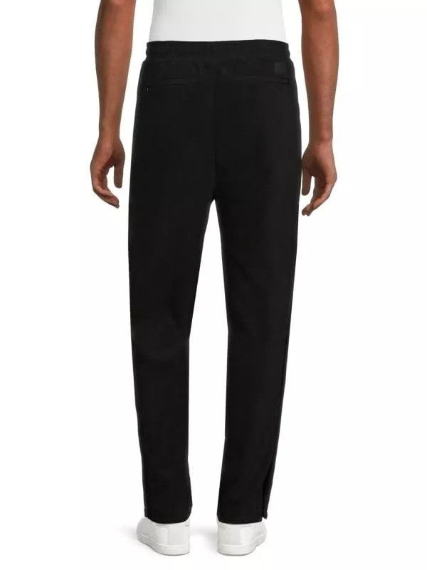Translation missing: en.Karl Lagerfield Men's Fleece Button Detailed Track Pants, Black-2XL