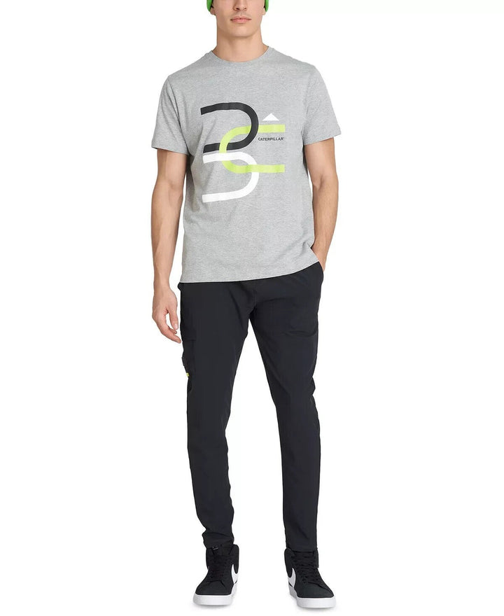 Translation missing: en.Caterpillar Men's Cotton Blend Connect Connected Tee Heather Grey-Small