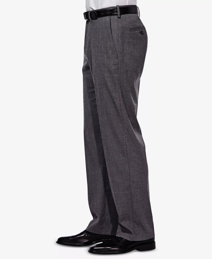 Translation missing: en.J.M. Haggar Men Premium Stretch Classic Fit Flat Front Dress Pants Md Grey-42x32