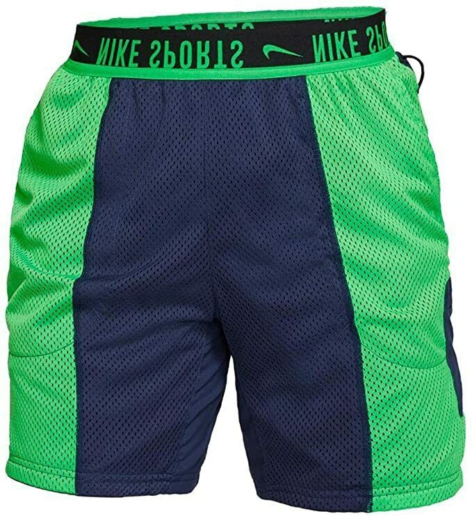 Translation missing: en.Nike Men's Project X Reversable Loose Fit Training Knit Shorts in Navy/Green-XL