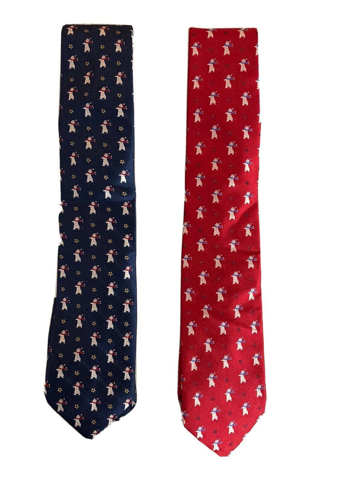 Translation missing: en.Tommy Hilfiger Silk Blend Lot of 2 Christmas Holiday Ties