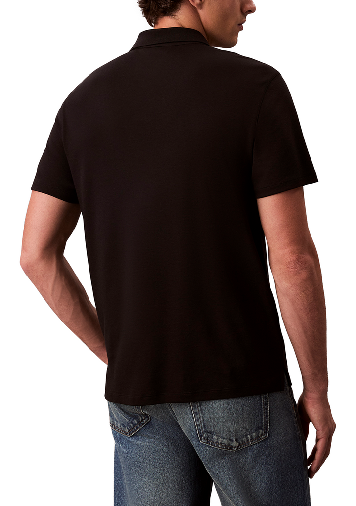Translation missing: en.Calvin Klein Men's Short Sleeve Supima Cotton Polo Shirt  Black Beauty-Medium