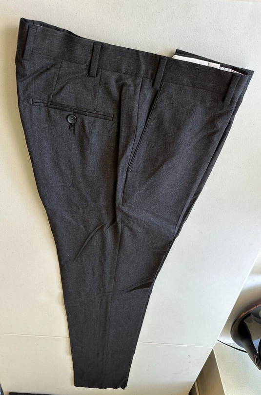 Translation missing: en.The Men's StoreDesigner Brand Wool Stretch Flannel Trousers in Char-40R Unhemmed