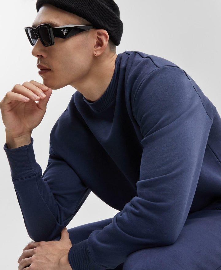 Translation missing: en.Mode of One Men's Relaxed-Fit Fleece Sweatshirt in Caspian Waters Blue-2XL