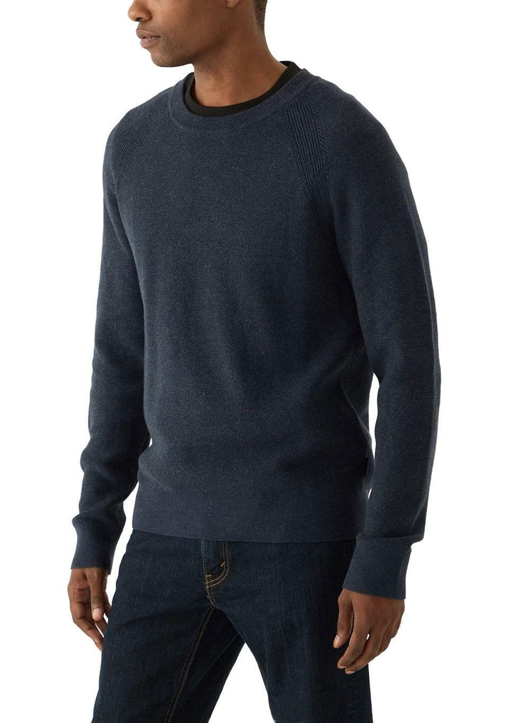 Translation missing: en.Michael Kors Mouline Sweater Midnight Blue Size 2XL Men's Modern-Fit Textured