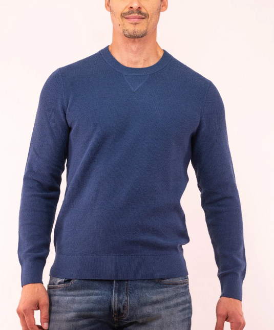 Translation missing: en.Michael Kors Men's Regular-Fit Solid Sweater in Denim Blue-Size Medium
