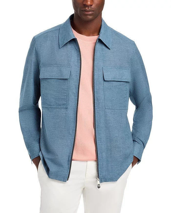 Translation missing: en.BOSS Mens Carperos Lightweight Summer Jacket Bright Blue-44R