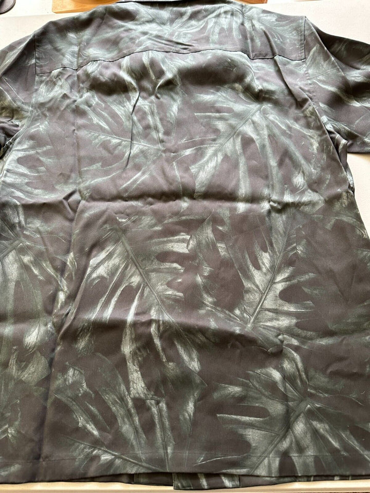 Translation missing: en.Theory Men's Noll Bold Palm Print Camp Collar Shirt in Balsam Multi M0479518-Med
