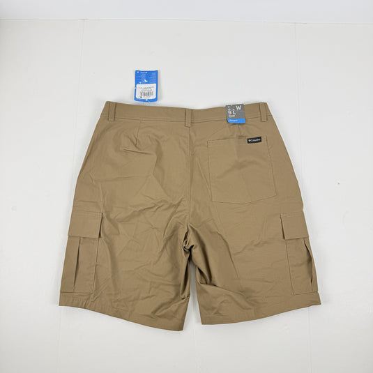 Translation missing: en.Columbia Men's Rapid Rivers Cargo Shorts Cotton Blend Stretch Delta Brown-30W