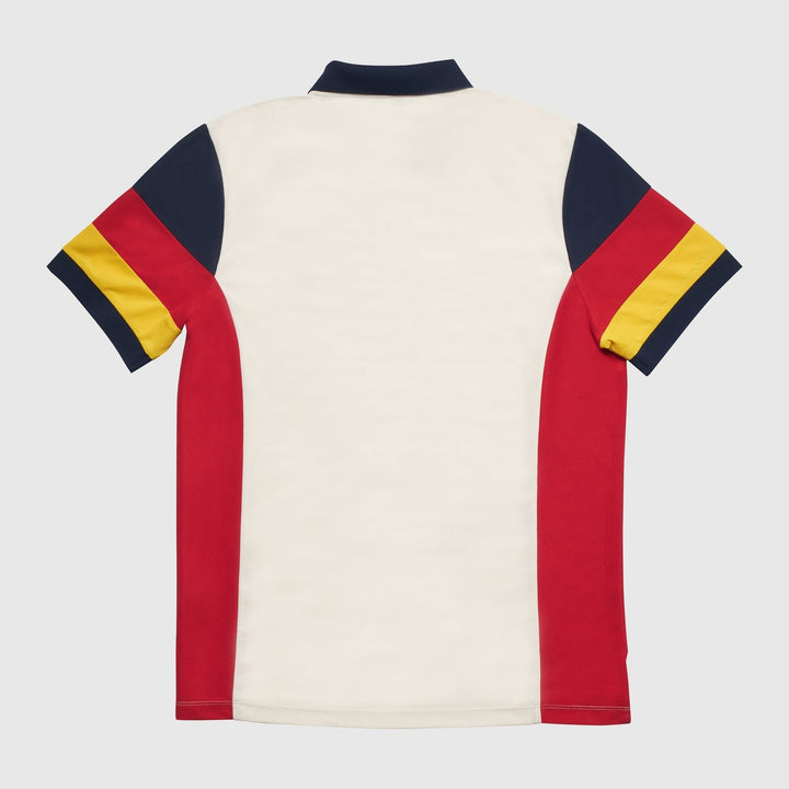 Translation missing: en.AGTAWH All Good Things Color Block Pique Polo Mens Small Cloud Cream Poly/Cotton