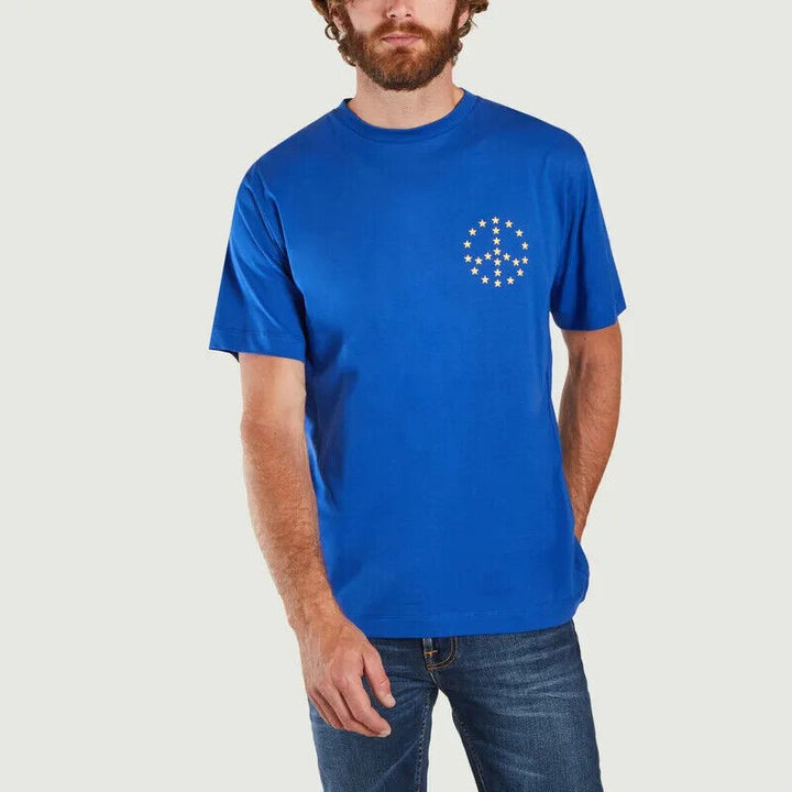 Translation missing: en.Etudes Men's 100% Organic Cotton Wonder Peace Tee-Shirt in Blue-Large